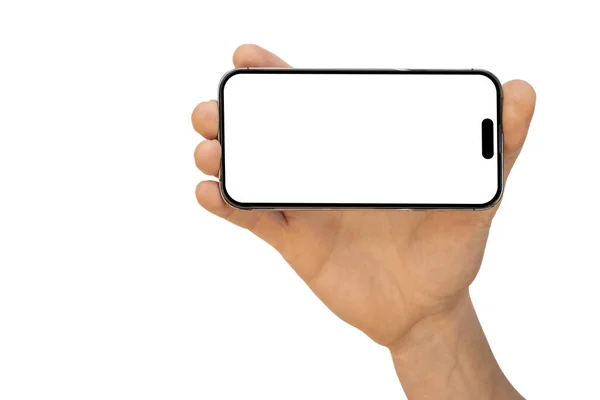 Phone Iphone Advertisement White Backgrounds — Stock Photo, Image