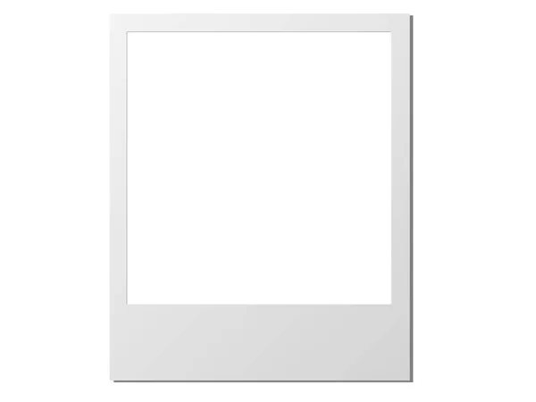 Arquivo Vetorial Branco Cartão Polaróide — Vetor de Stock