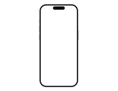 vektör biçiminde şeffaf arkaplan içinde bir telefon iPhone