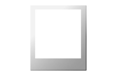 polaroid kart boş vektör dosyası