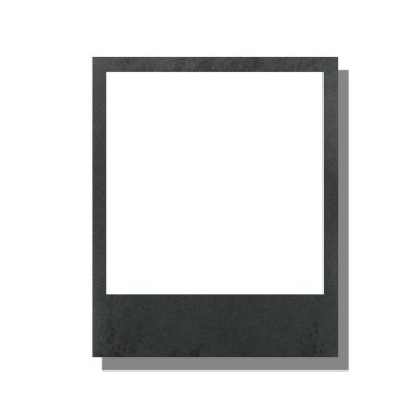 polaroid card blank on the white backgrounds clipart