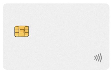 beyaz arka planda bir kredi kartı