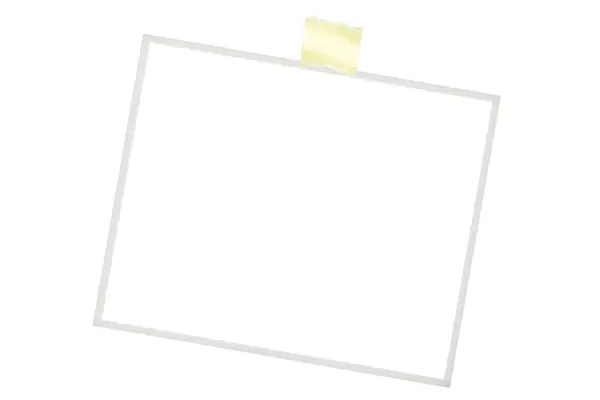 Photo Card Blank White Backgrounds — Stock Photo, Image