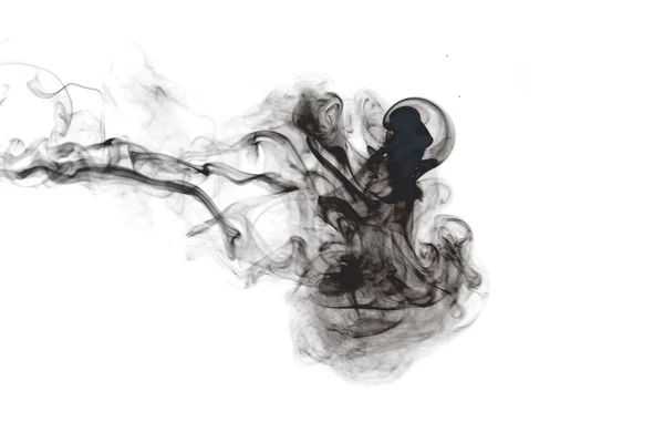 白い背景にカットされた煙 — ストック写真