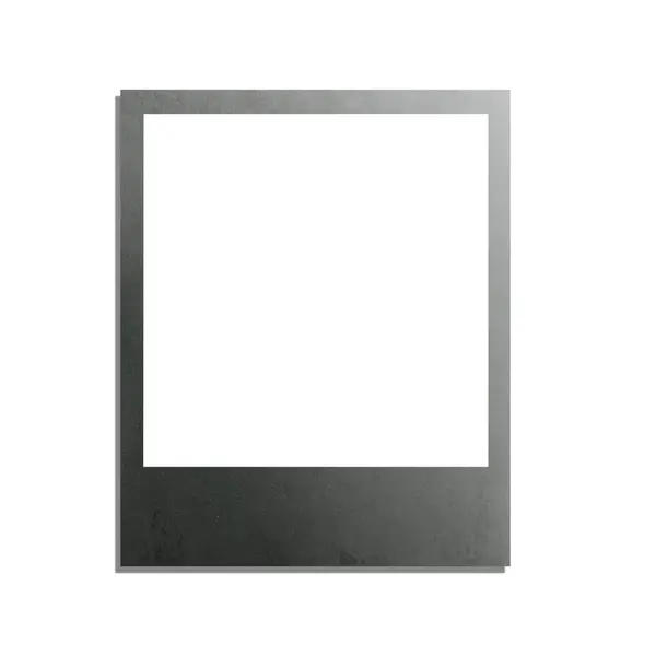 Polaroid Kaart Leeg Witte Achtergronden — Stockfoto