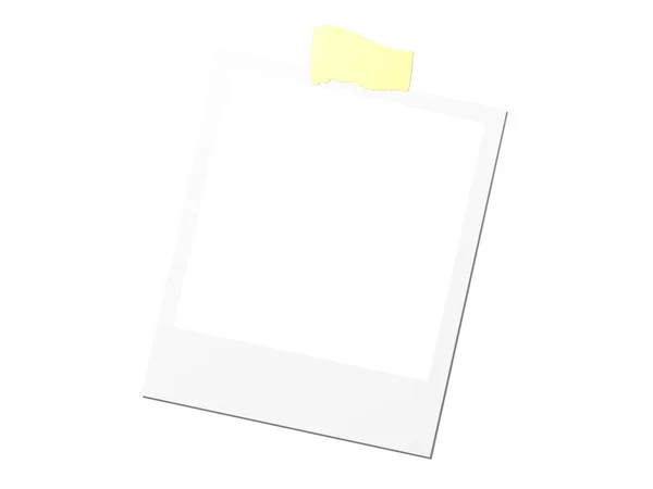 Een Polaroid Kaart Leeg Vectorbestand — Stockvector