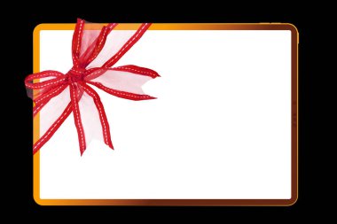 Siyah arka planda Noel Baba şapkasıyla Noel malzemeleri.