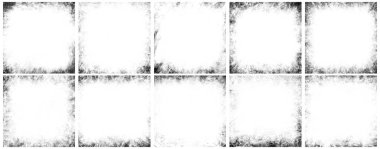 Kirli duvar dokusu çerçeve arkaplanını beyaz arkaplanda ayarla