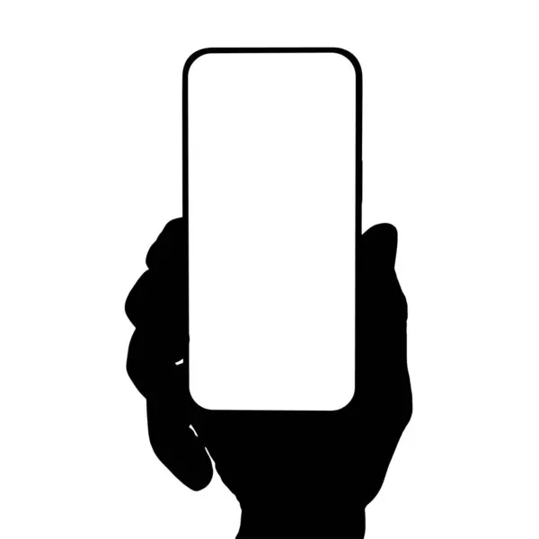 ベクトルフォーマットの透明な背景にある携帯電話 — ストックベクタ
