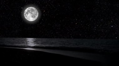 Gece gökyüzünde dağların manzarasıyla yıldızların hareketi