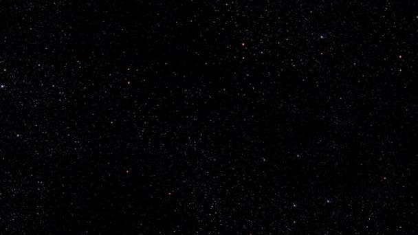 Nachthimmel Bewegt Sich Hinter Den Sternen — Stockvideo