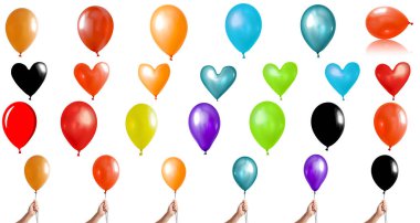 Koleksiyon Şişirilebilir Balon, beyaz arka planda