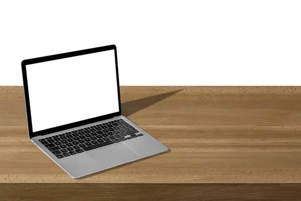 Сучасний Ноутбук Комп Ютер Ізольований Столі — стокове фото