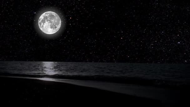 Gece Gökyüzünde Dağların Manzarasıyla Yıldızların Hareketi Yüksek Kalite Görüntü — Stok video