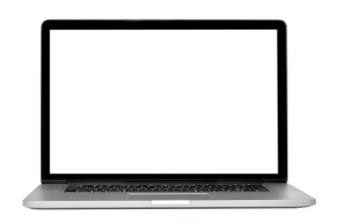 modern dizüstü bilgisayar beyaz arkaplanda izole edildi