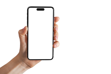 Png arka planında iPhone reklamı