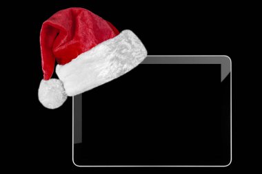 Siyah arka planda Noel fotoğrafı. Yüksek kalite fotoğraf