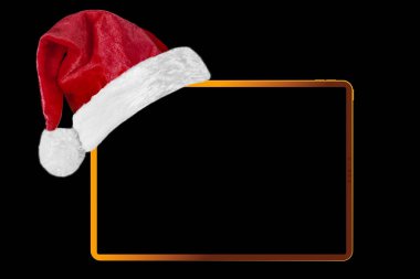 Siyah arka planda Noel fotoğrafı. Yüksek kalite fotoğraf