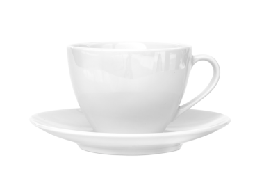 Şeffaf arka planda izole edilmiş fincan kahve.