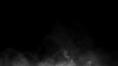 Siyah arka planda kırmızı yangın. Yüksek kalite 4k görüntü