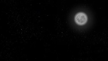 Gece ormanında yıldızlı gökyüzü