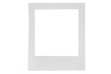 Beyaz arkaplanda fotoğraf kartı