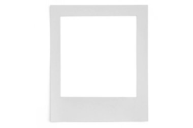 Beyaz arkaplanda fotoğraf kartı