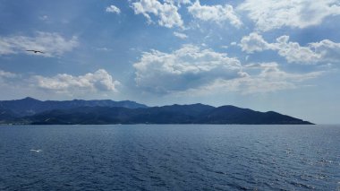 Deniz kıyısındaki dalgalar ağır çekimde