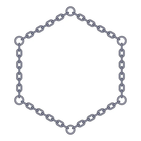 抽象的な六角形チャイのイラスト — ストックベクタ