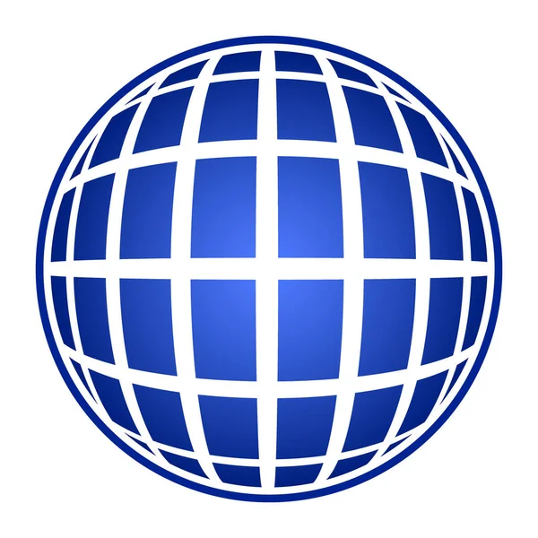 Ilustracja Abstrakcyjnej Ikony Globu — Wektor stockowy