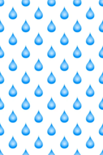 青い液滴のシームレスなパターン — ストックベクタ