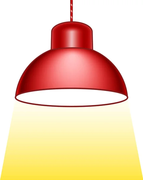 Illustrazione Una Lampada Luminosa — Vettoriale Stock