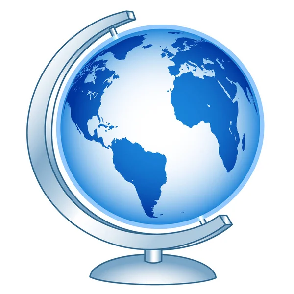 Illustration Globe Stand Elements Image Furnished Nasa — Stock Vector
