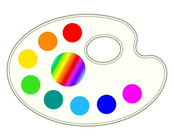 Illustration Art Color Palette —  Vetores de Stock