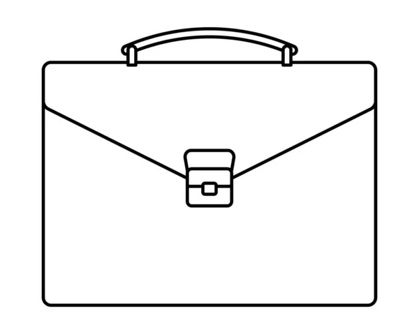 Illustration Contour Classic Briefcase — Stockvector