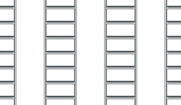 Seamless Pattern Vertical Metal Stepladder — Stock Vector