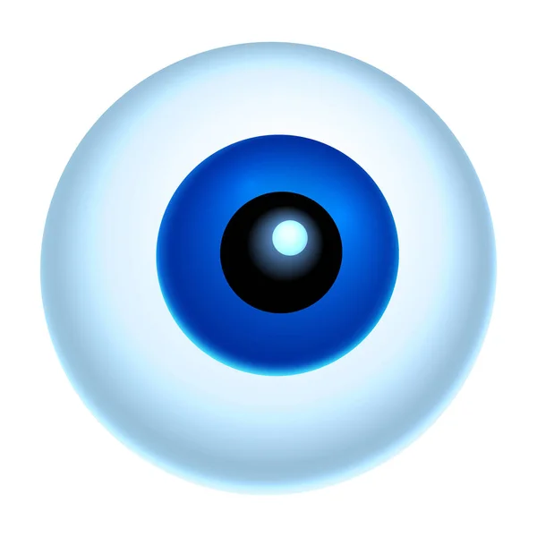Ilustração Globo Ocular Azul Abstracto —  Vetores de Stock