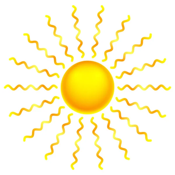 Illustration Abstract Sun — Stock Vector