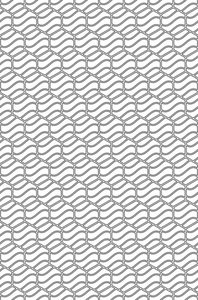 Patrón Inconsútil Hexágono Dividido Abstracto — Archivo Imágenes Vectoriales