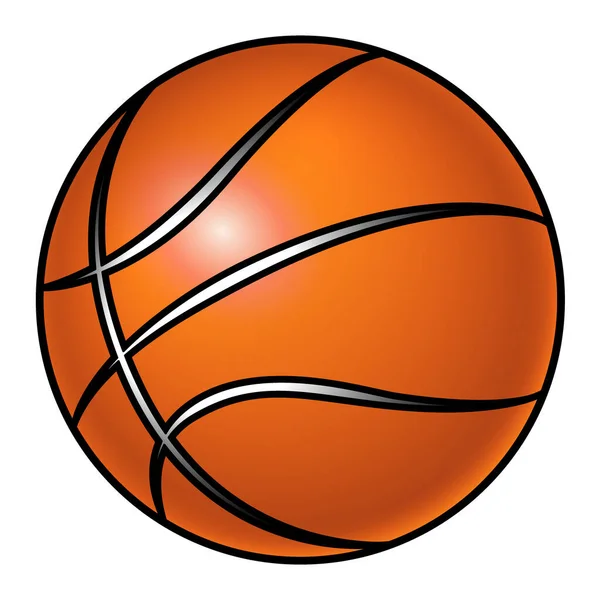Illustration Des Basketballs — Stockvektor