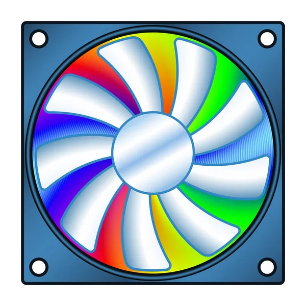 Illustration Cooler Fan — Stock Vector