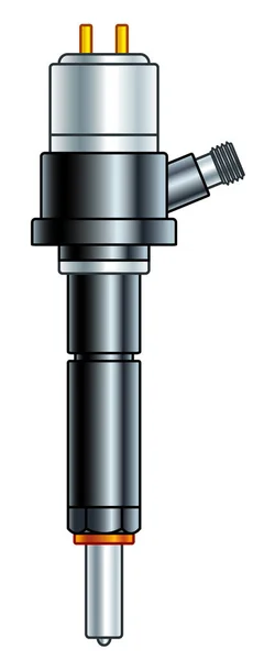 Illustration Fuel Injector Unit — Stock Vector