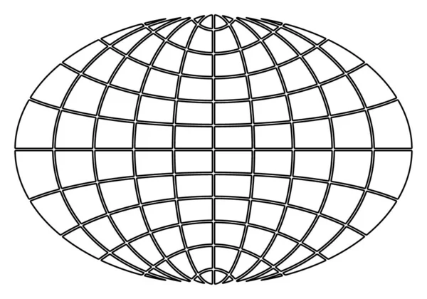 Outline Earth Globe Abstract Illustration Vectores de stock libres de derechos