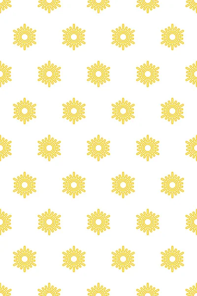 Seamless Pattern Abstract Sun Symbol Vector Graphics
