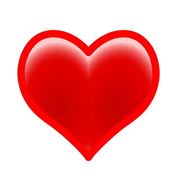 Illustration Abstract Valentine Day Heart Vektorová Grafika