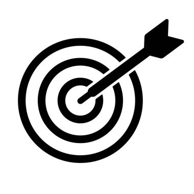 Soyut bir hedef simgesinin resmedilmesi