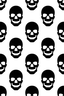 Soyut, basit, kusursuz insan kafatası şekli