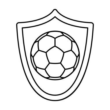 Kalkandaki bir futbol topunun tasviri