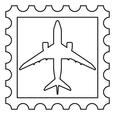 Posta pulunda bir yolcu uçağının resmi