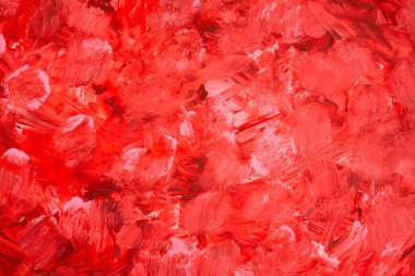 Arkaplan olarak renkli boya dokusu. Kırmızı ve beyaz soyut yatay resim.